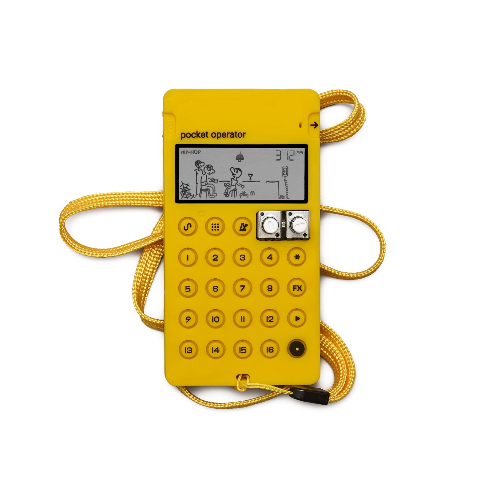Teenage Engineering CA-X Silicone Pro Case for Pocket Operator PO (Yellow)