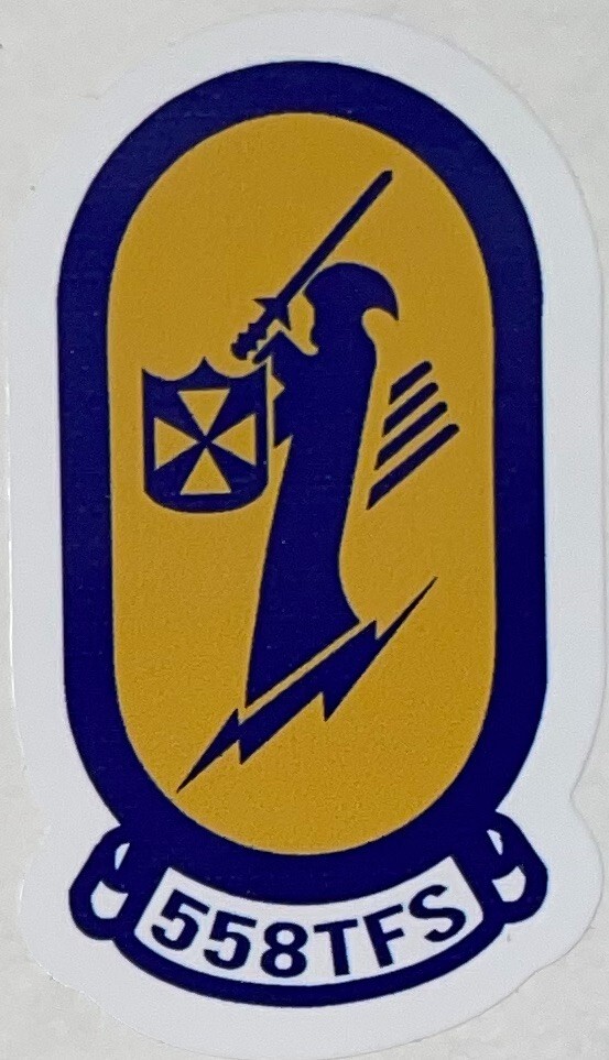 USAF 558th TFS Fighter Training Squadron Sticker Waterproof D145