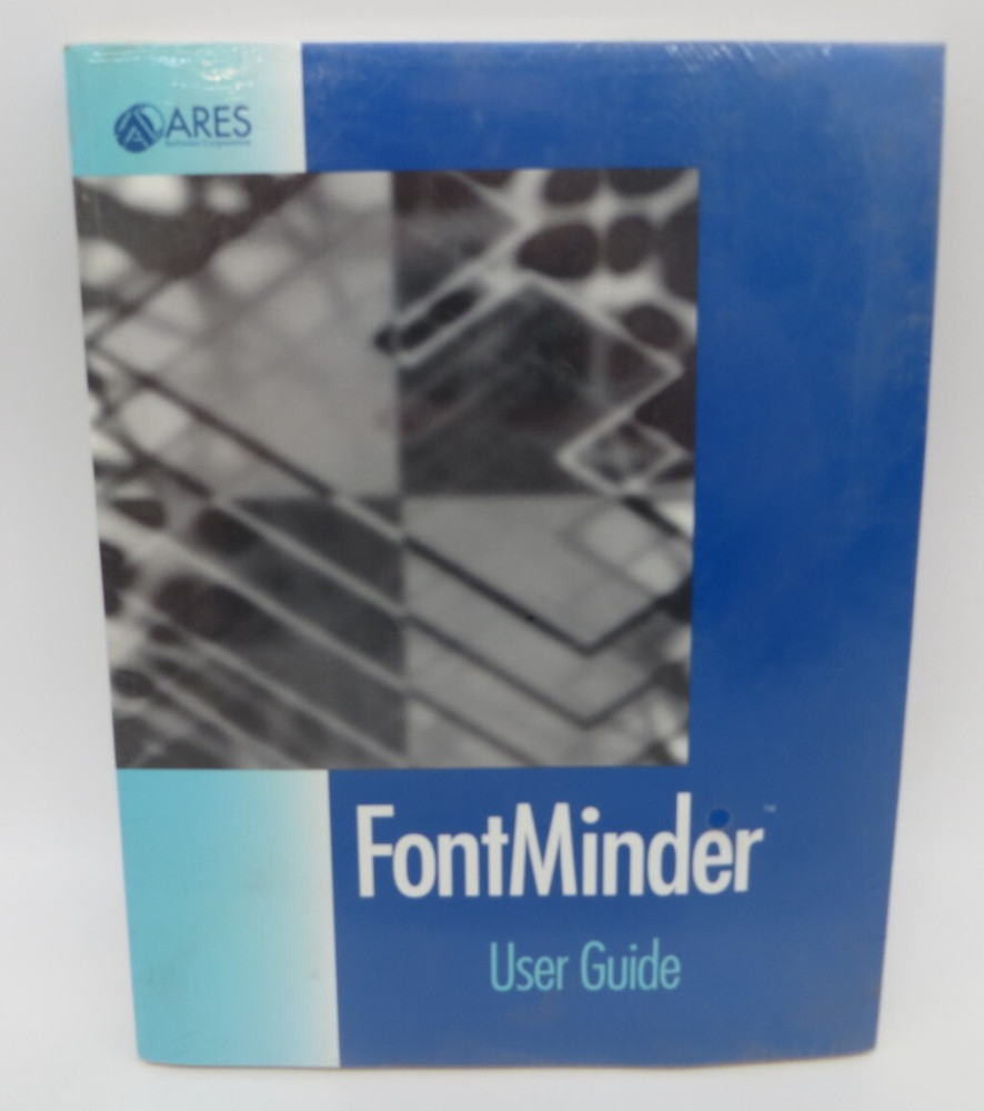 FontMinder 3.5" Floppy Disk Ares Software computer program disk and user guide