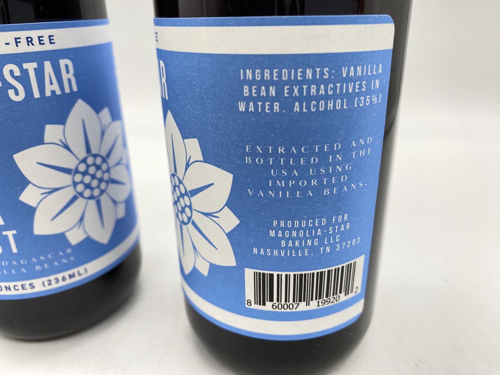 Magnolia-Star Pure Vanilla Extract, 2 Pack - 8 Fl. Oz. Each