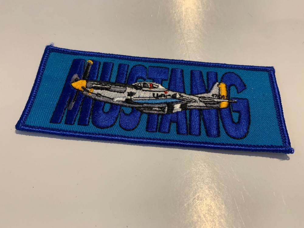 Mustang patch, airplane patch, Mustang plane patch, military patch, NEW patch
