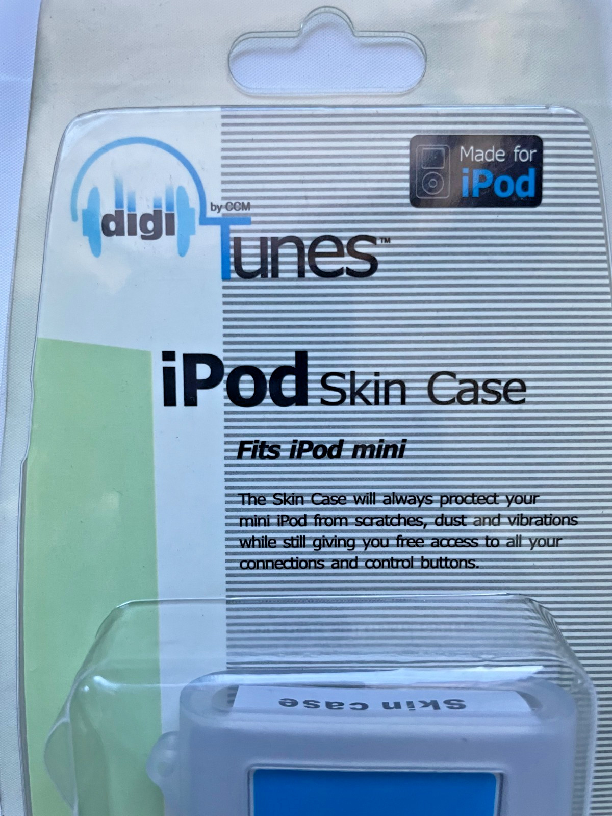 Apple iPod Mini 1st 2nd Generation White Silicone Case w' strap -SET OF 2