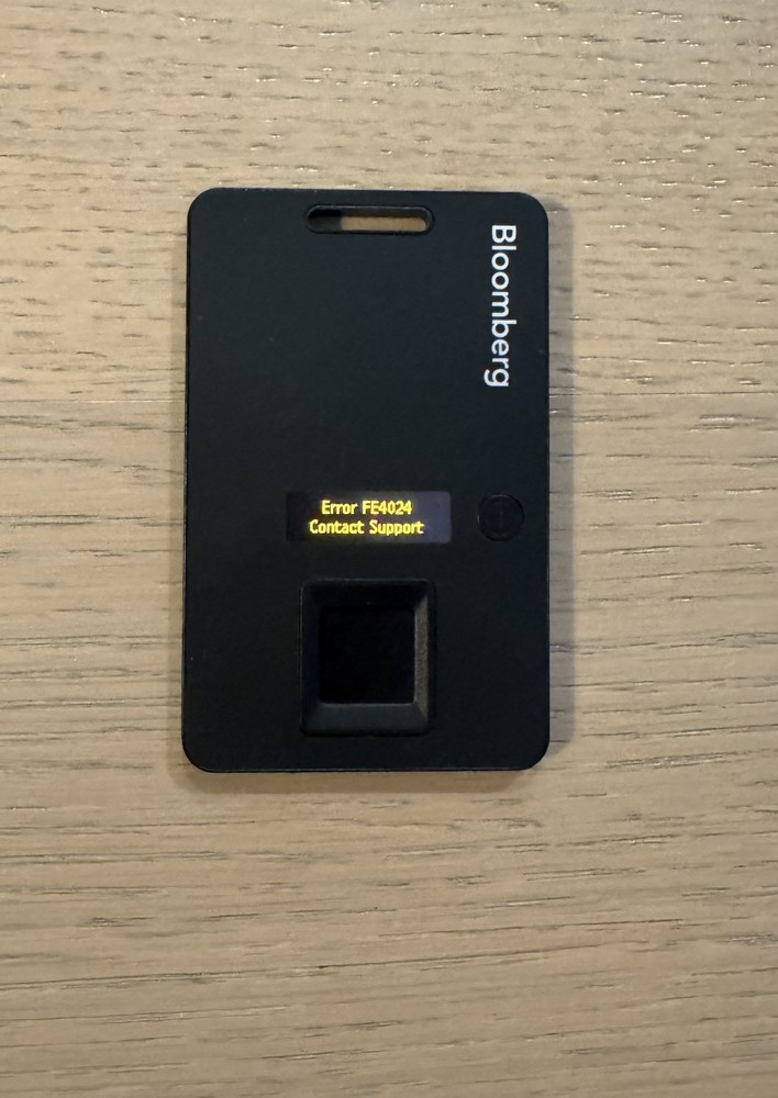 Bloomberg B-Unit – Powers On – Previously Working – FE4024 Error