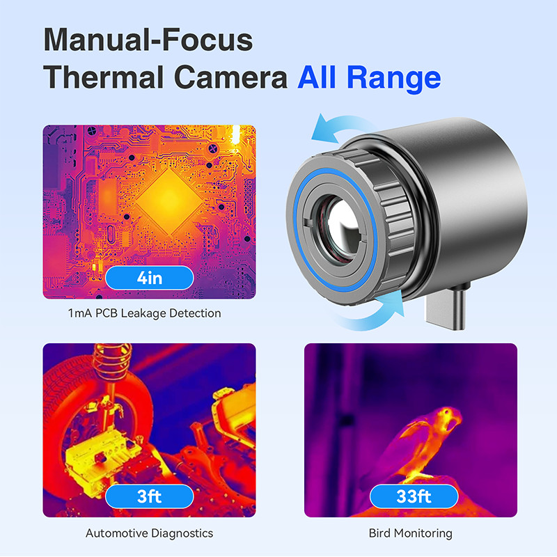 GTGUARD ClearView C210 Mini Portable Mobile Thermal Camera Imaging For Android