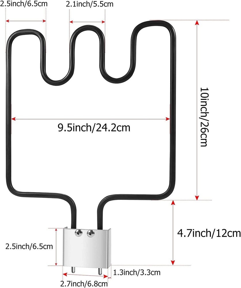 1500W Electric Smoker Grill Heating Element Replacement Part US Plug Controller