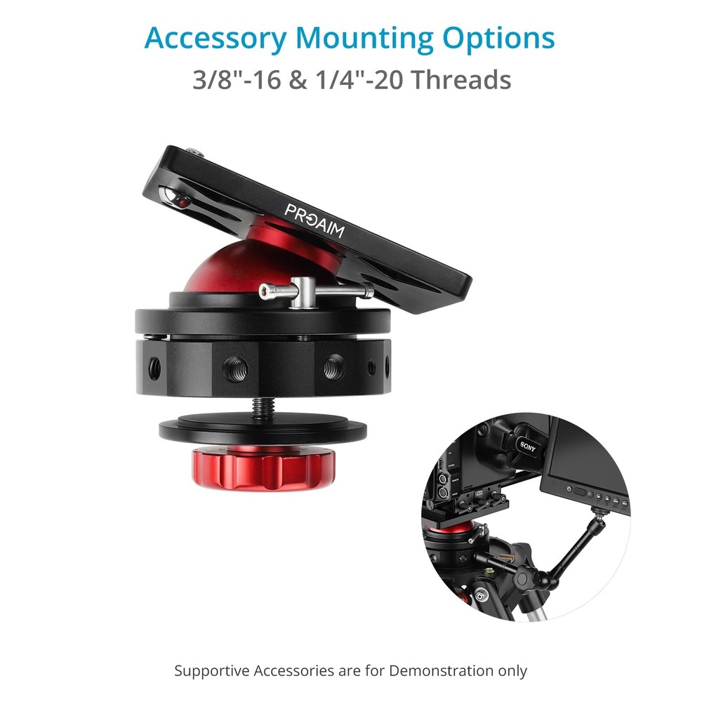 Proaim Camera Support Leveling Base – Mitchell & 3/8” Base Mount (P-LB1-01)