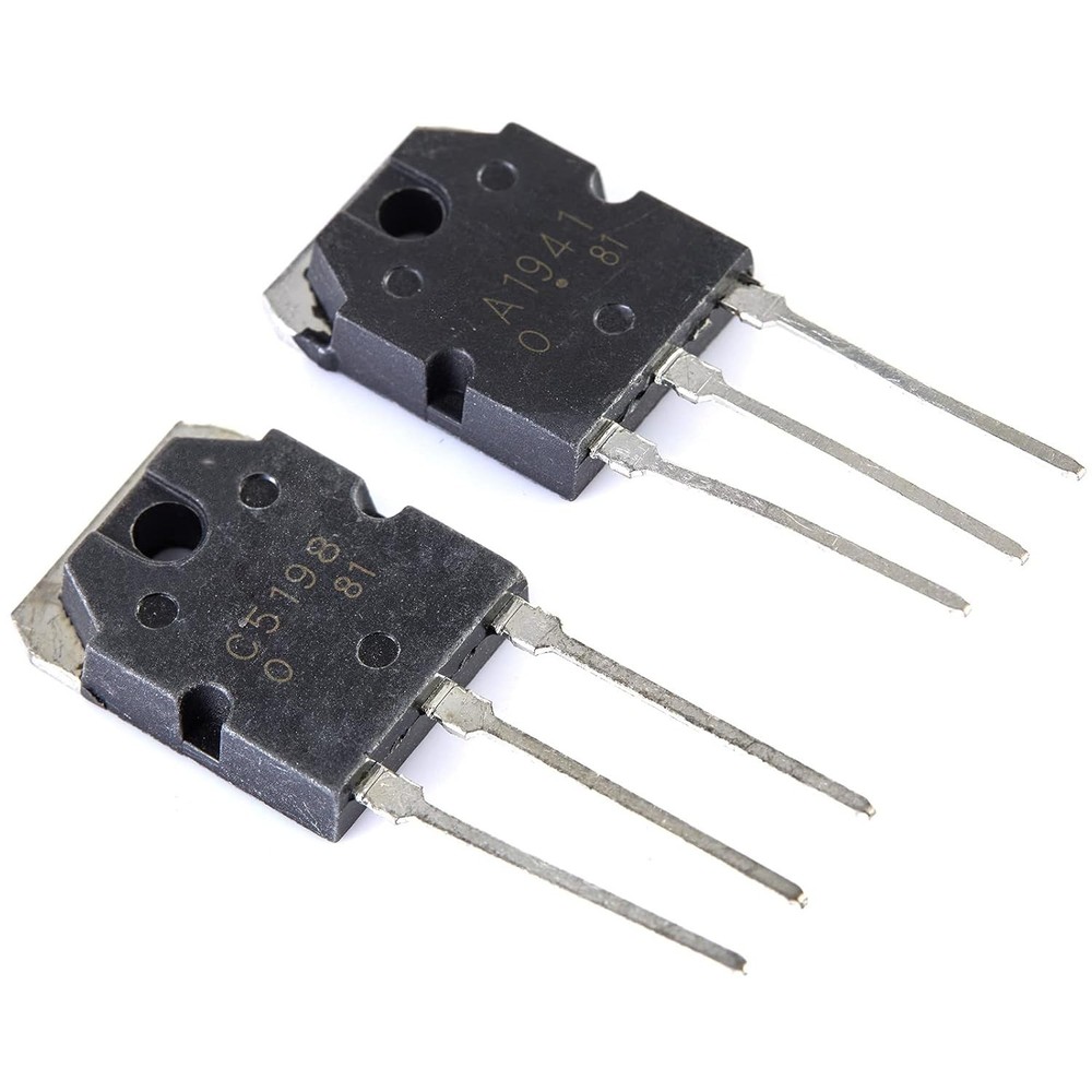 2SC5198 & 2SA1941 Complementary Transistor Set - 140V 10A Power Amplifiers