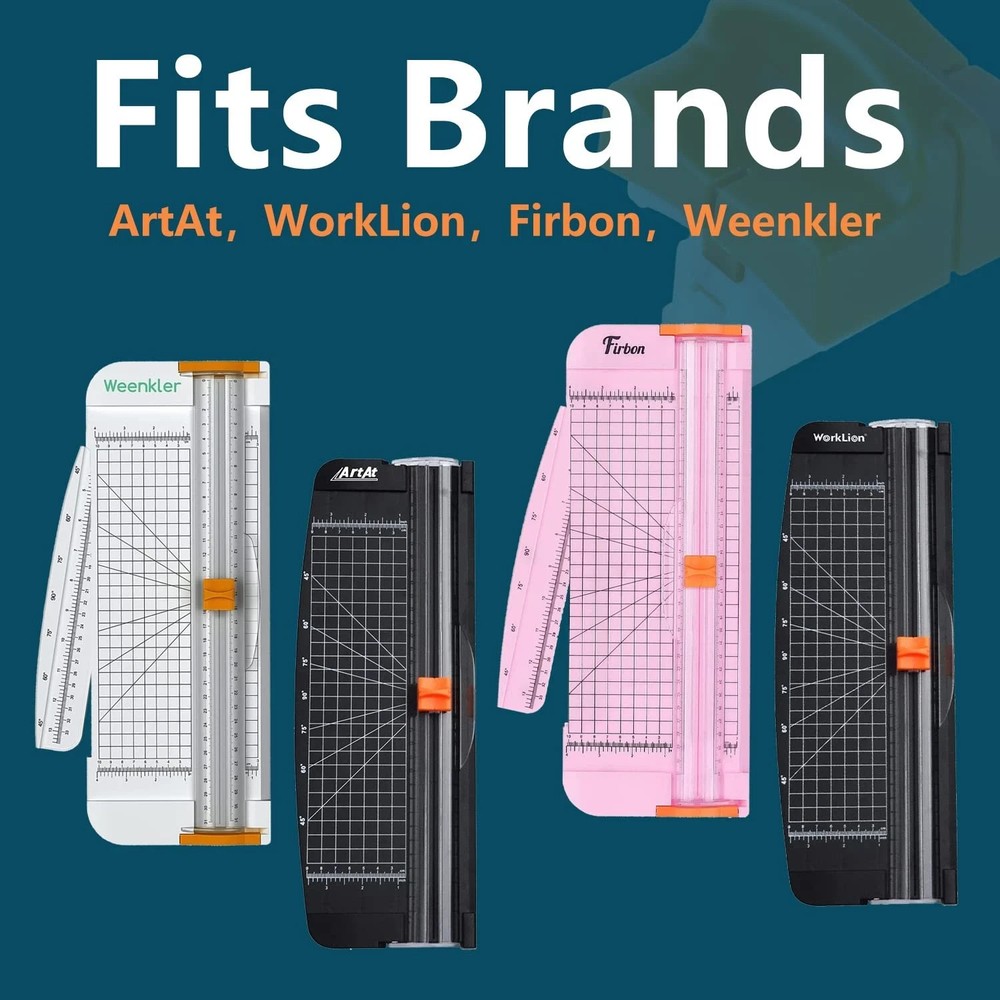 Paper Cutter Replacement Blades A4 Trimmer Refill with Automatic Security