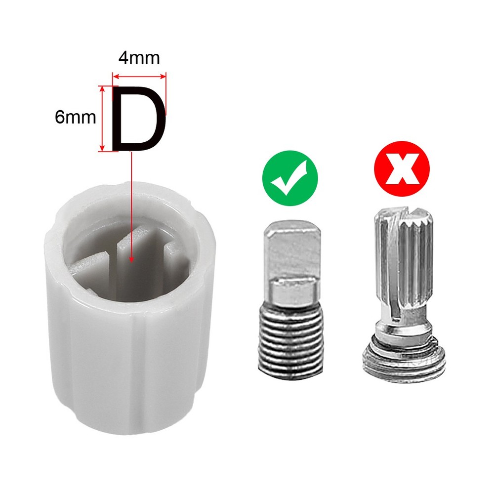 10pcs,D type 6mm Potentiometer Control Knobs For Guitar Volume Tone Knobs Grey