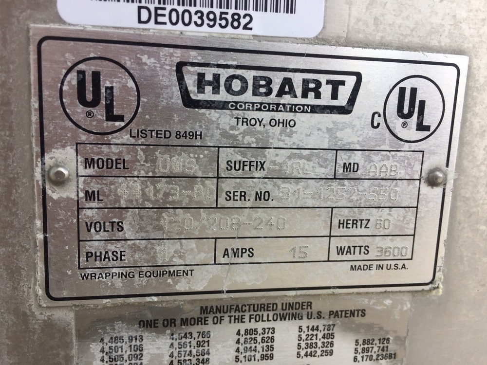 Hobart UWS-1RL (IRL) Ultima Auto Wrapper