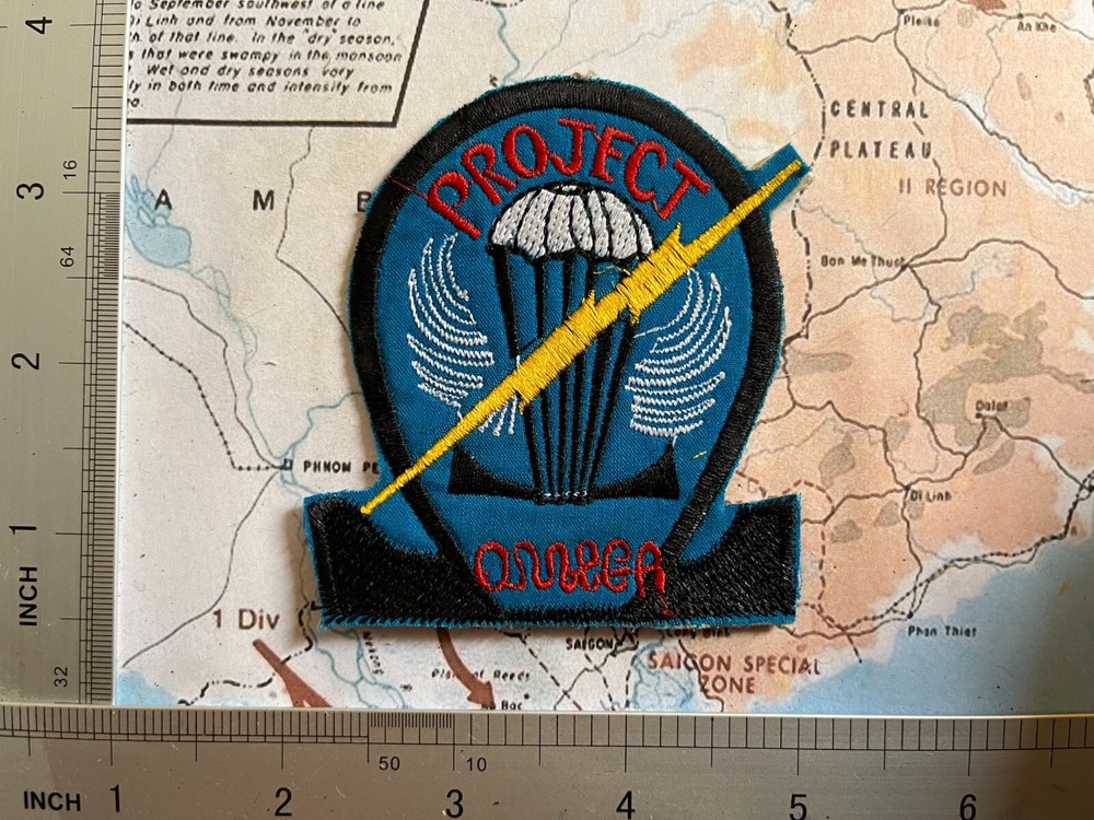 PATCH , USSF Operational Detachment SFOD B-50 Project OMEGA Vietnam War Patch