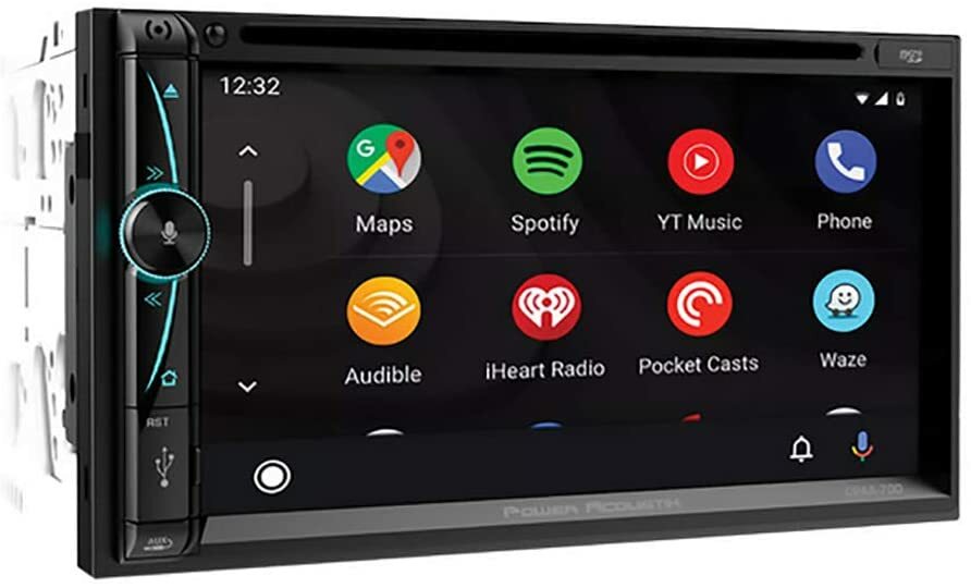 POWER ACOUSTIK DOUBLE DIN 7" DVD PLAYER USB APPLE CARPLAY ANDROID AUTO CPAA-70D