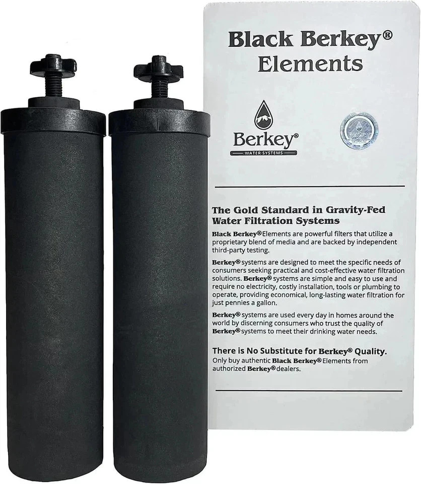 Berkey BB9-2 Authentic Black Purification Elements Water Filter Replacement