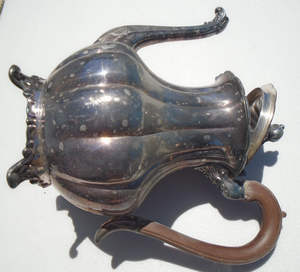 Coffee Pot Set Community Melon Tray Oneida Du Maurier 15” Round Handled