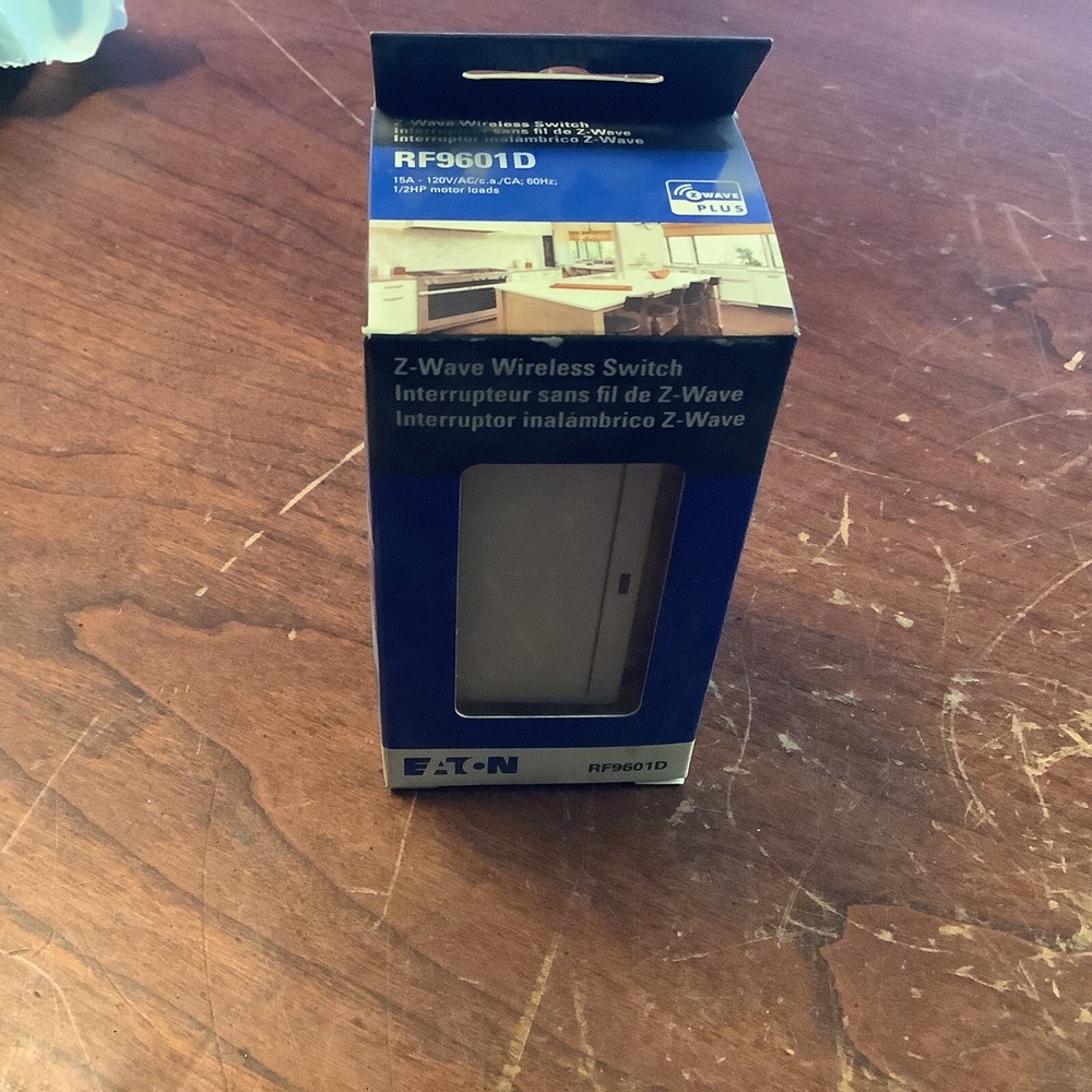 Eaton RF9601DLA Z-Wave Plus Wireless Switch,Light Almond (new)