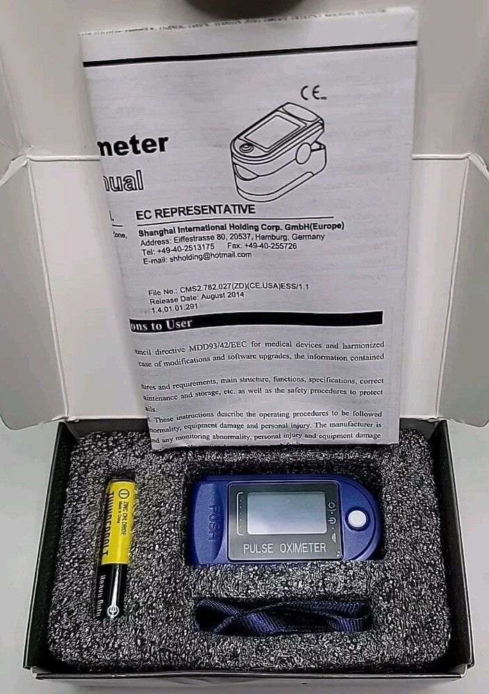 Contec - Pulse Oximeter - Finger Tip Check SPO2 Pulse Rate Bar Graph - CMS50M