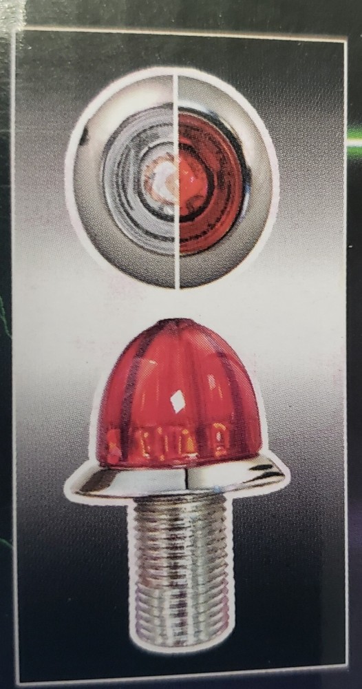 Hero Mini 3/4" Watermelon Dual Function Clearance Light (Clear/Red)