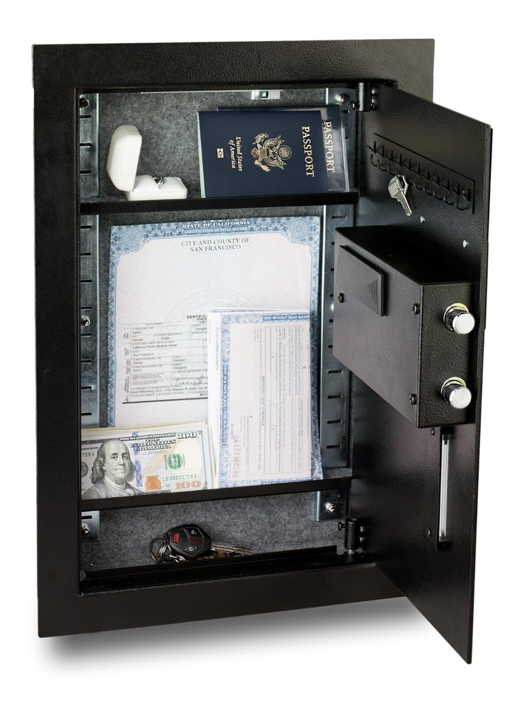 Viking Security Safe VS-52BL Biometric Hidden Fingerprint Flush In Wall Safe