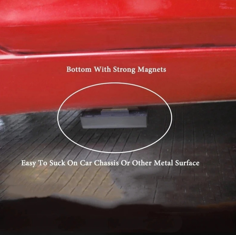 1pc Magnetic Car Key Holder Hidden Storage Safe Box Outdoor Secret Stash - NEW