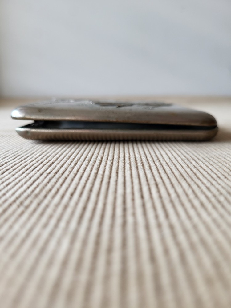 Vintage Soviet Rare USSR Hunter Cigarette Case.