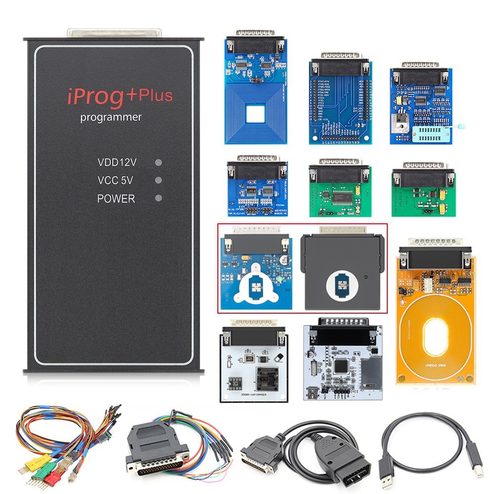 IPROG+ Plus 777 Full ecu IMMO Tool High Quality Full Adapter with Probe