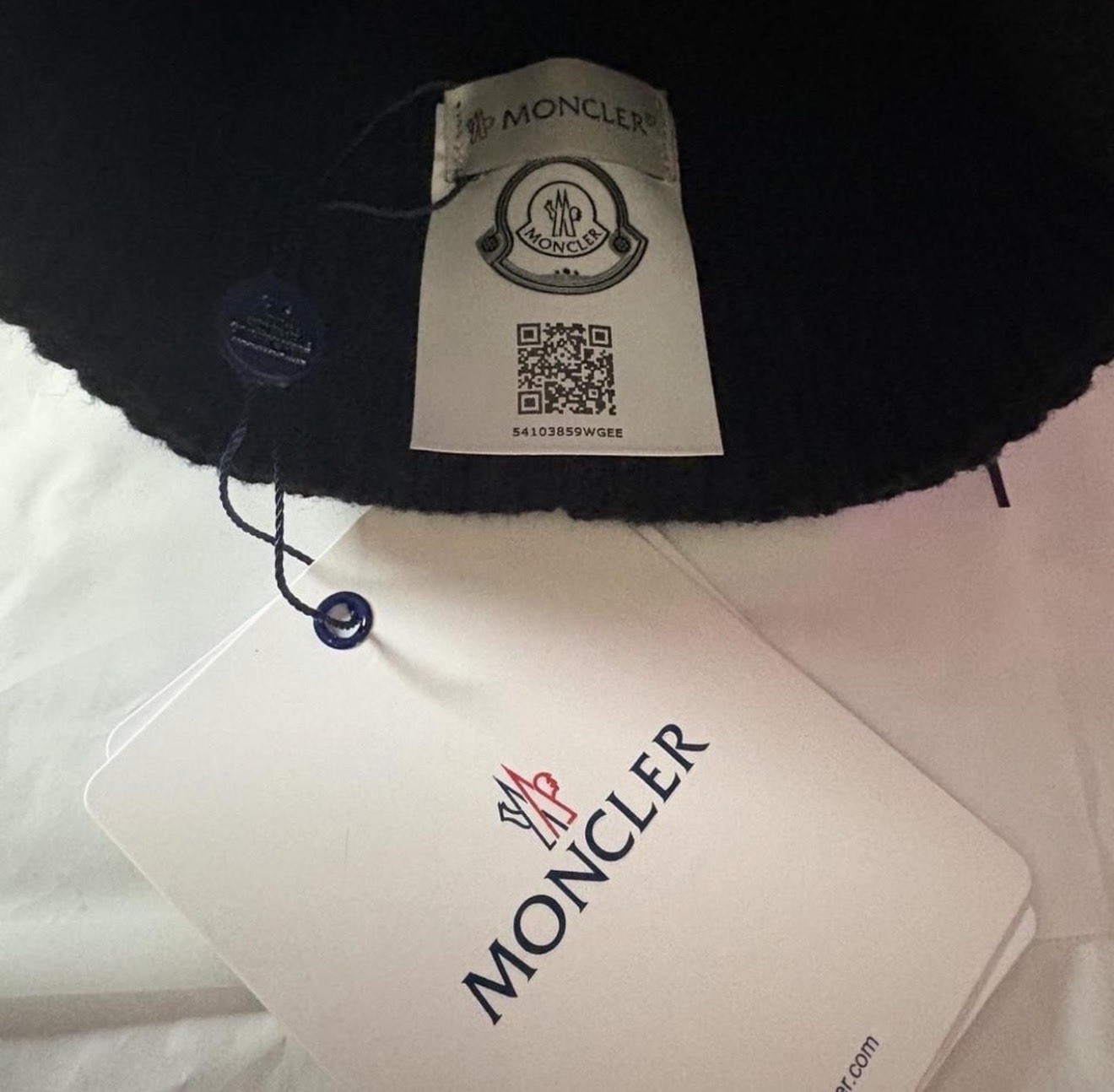 *BEST OFFER * Moncler Black Wool Knit Beanie Unisex