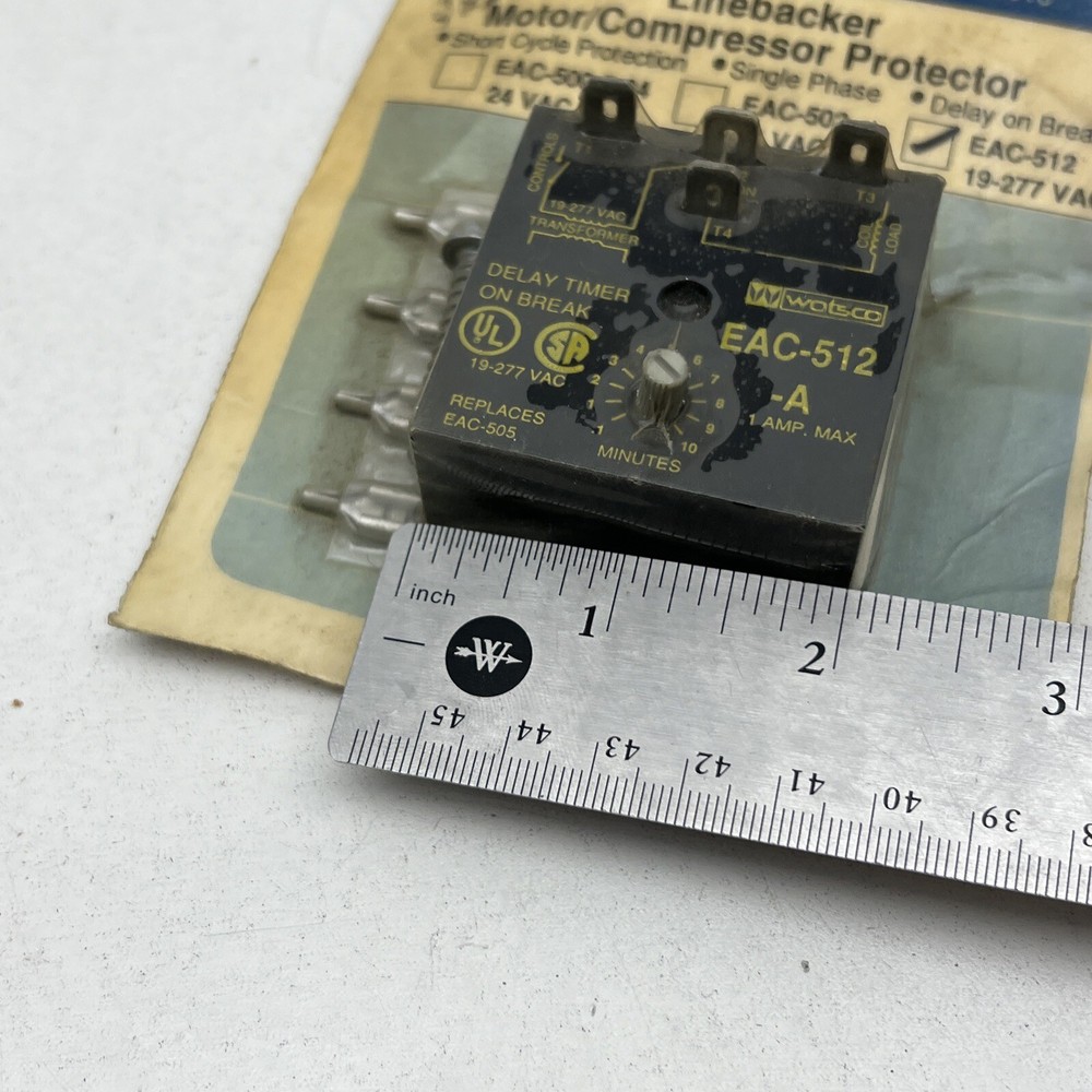 Watsco EAC-512-A Adjustable Time Delay Relay 19-277VAC