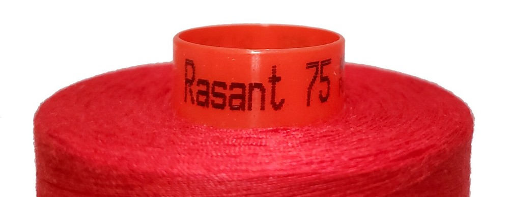 Rasant 75 Cotton Wrapped, Polyester Core Thread - 40 Wt, 5000 Meter - Scarlet