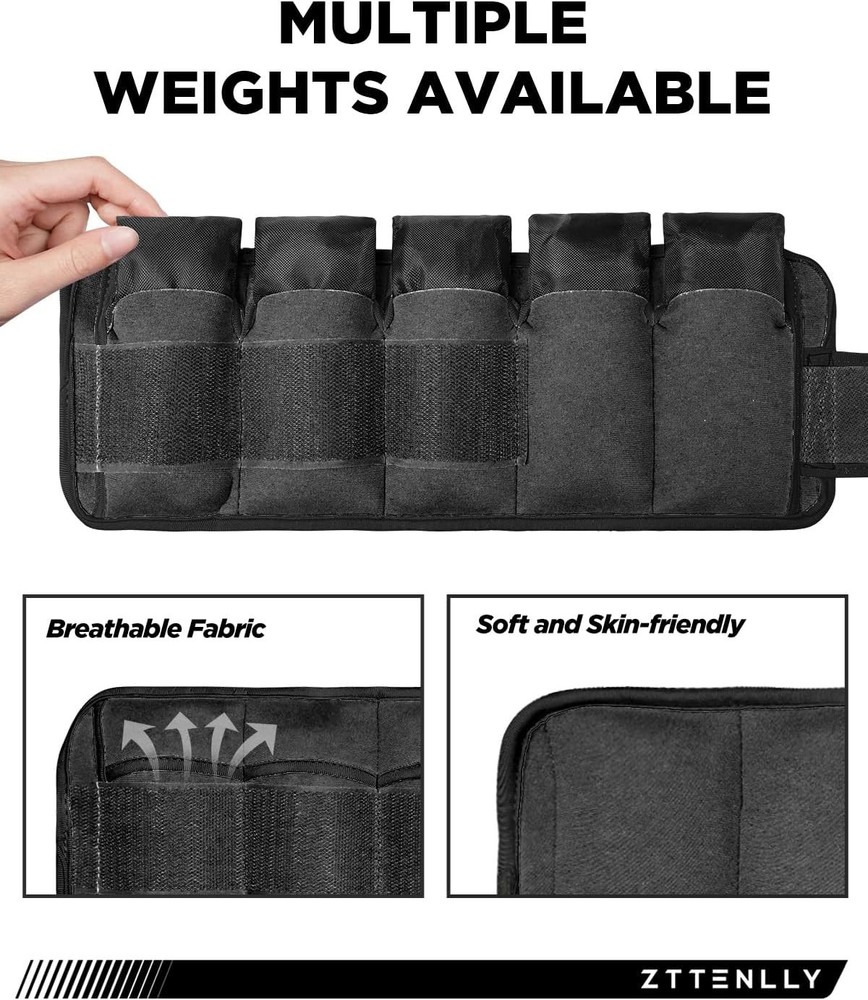 Lightweight Adjustable Ankle Weights - Comfortable for Every Workout Session