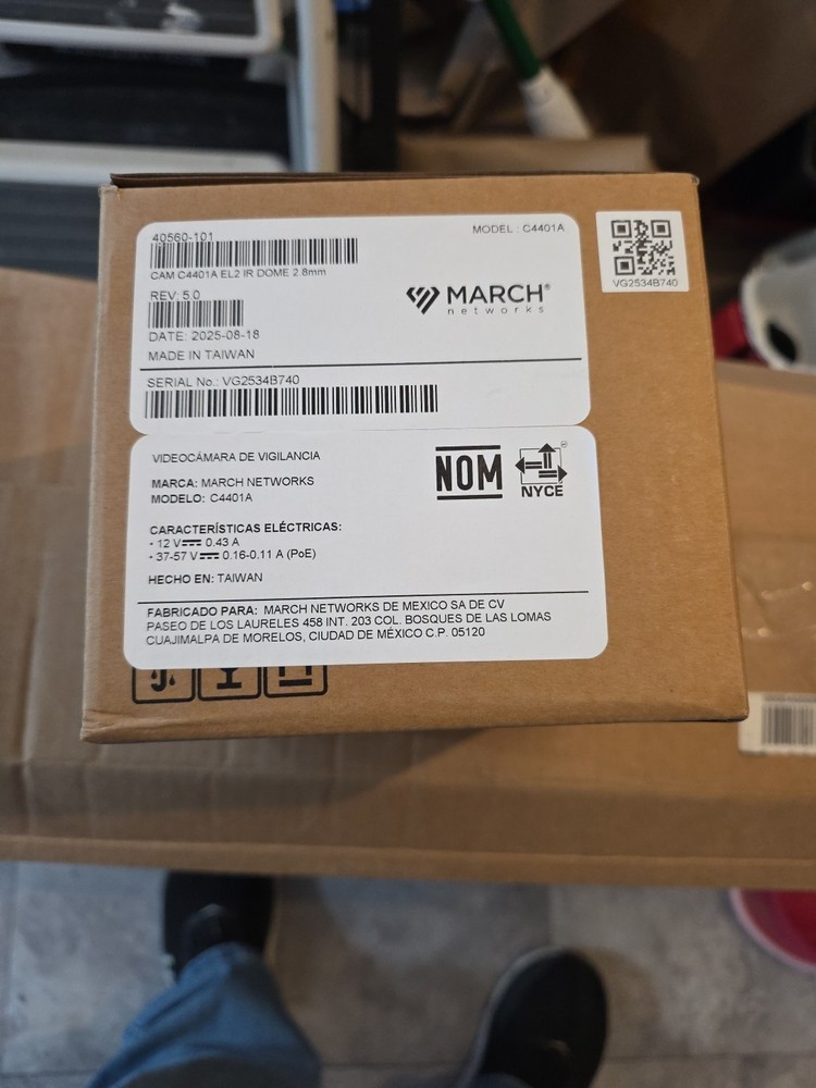 March Networks Cam C4401A EL2 Dome 2.8mm Security Camera