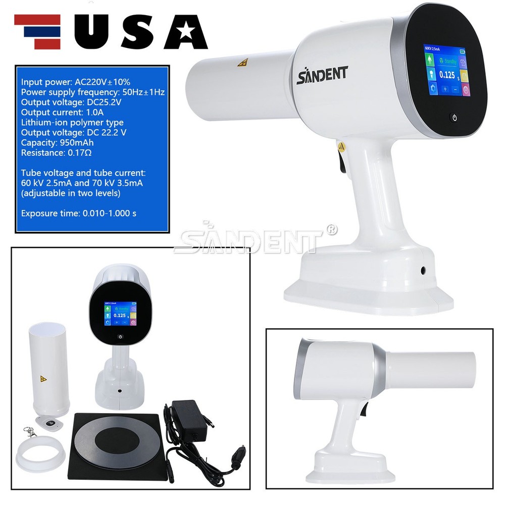 X Handheld Mobile Dental Ray Unit Digital Imaging System Machine +Scatter Shield