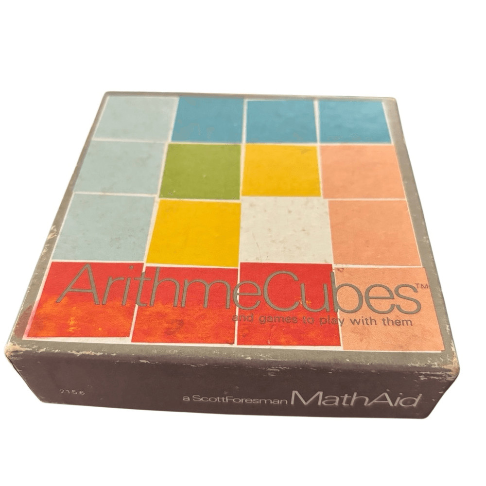Vintage ArithmeCubes Math Aid Learning Game Scott Foresman Complete