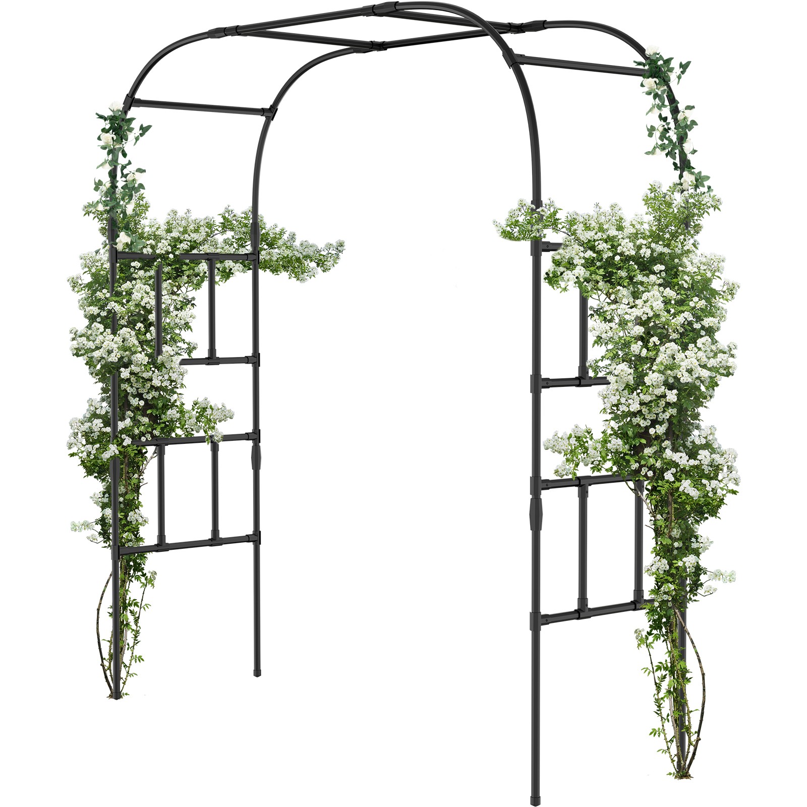 SUNYRISY Metal Garden Arch Trellis for Climbing Plants Garden Arbors and Arches