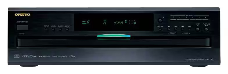 Onkyo - 6-Disc CD Player - Black