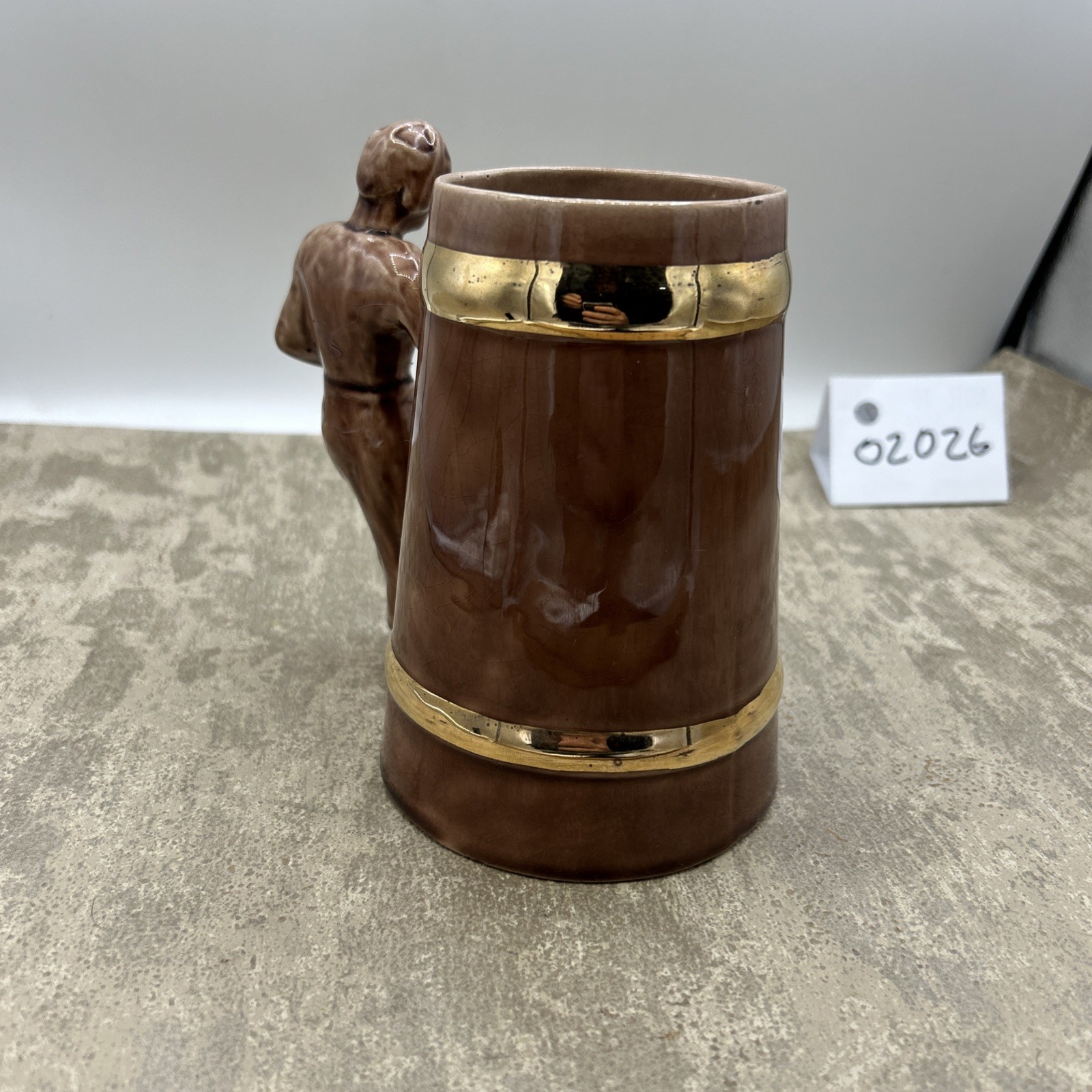 Texas Tech Glass Mug/Stein With Raised Emblem Football Handle