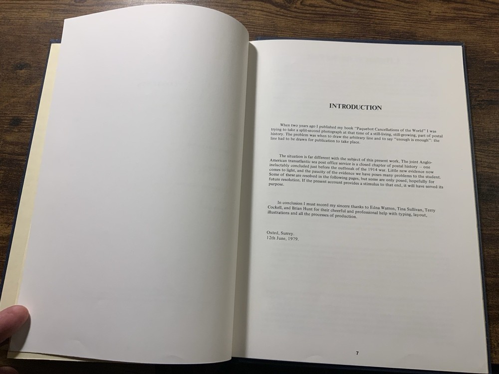 The Transatlantic Post Office By Roger Hoskins A4 Hardback Book Postal History