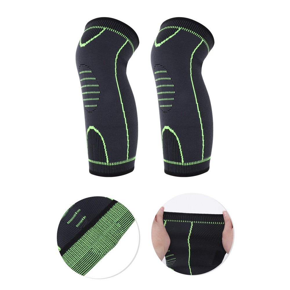 Fluorescent Lines Knee Pads Medium Gray Black 1 Pc