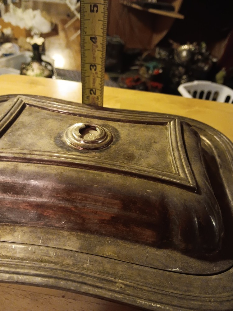 SILVERPLATE COVERED SERVING DISH. 1268