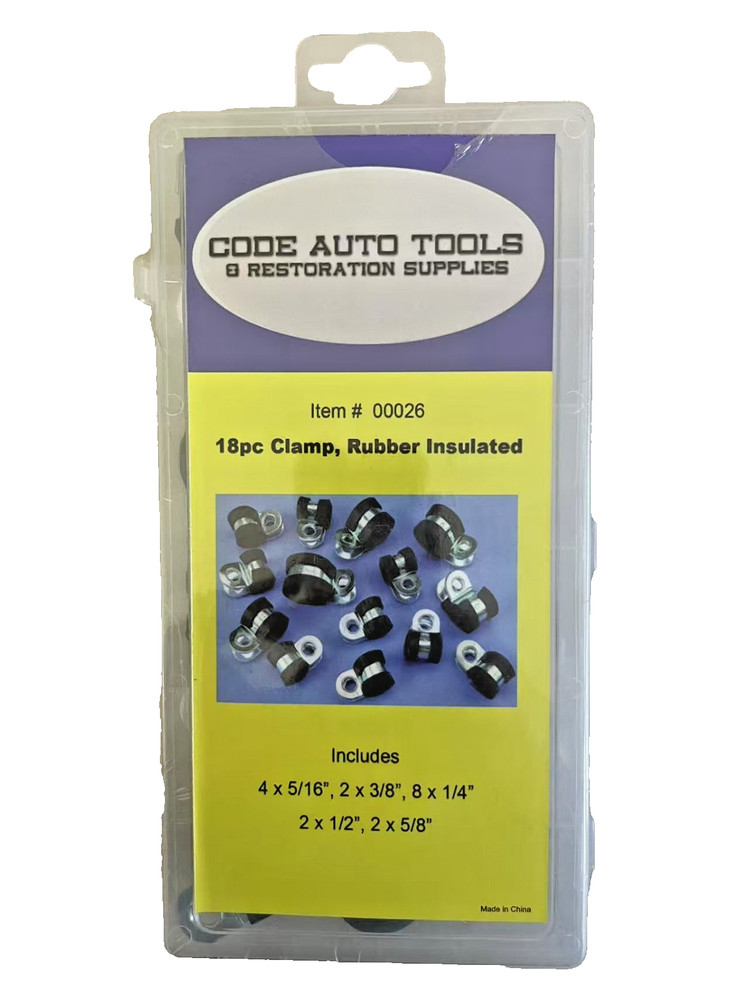 18Pc Rubber Insulated Clamp Assortment