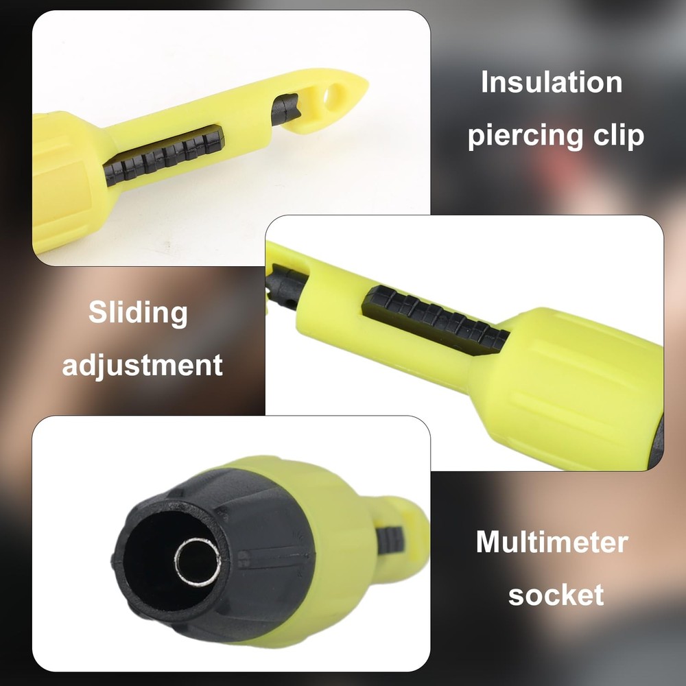 4pcs Wire Piercing Probe Kit, Wire Probe Insulation Piercing Clip Piercing Pr...