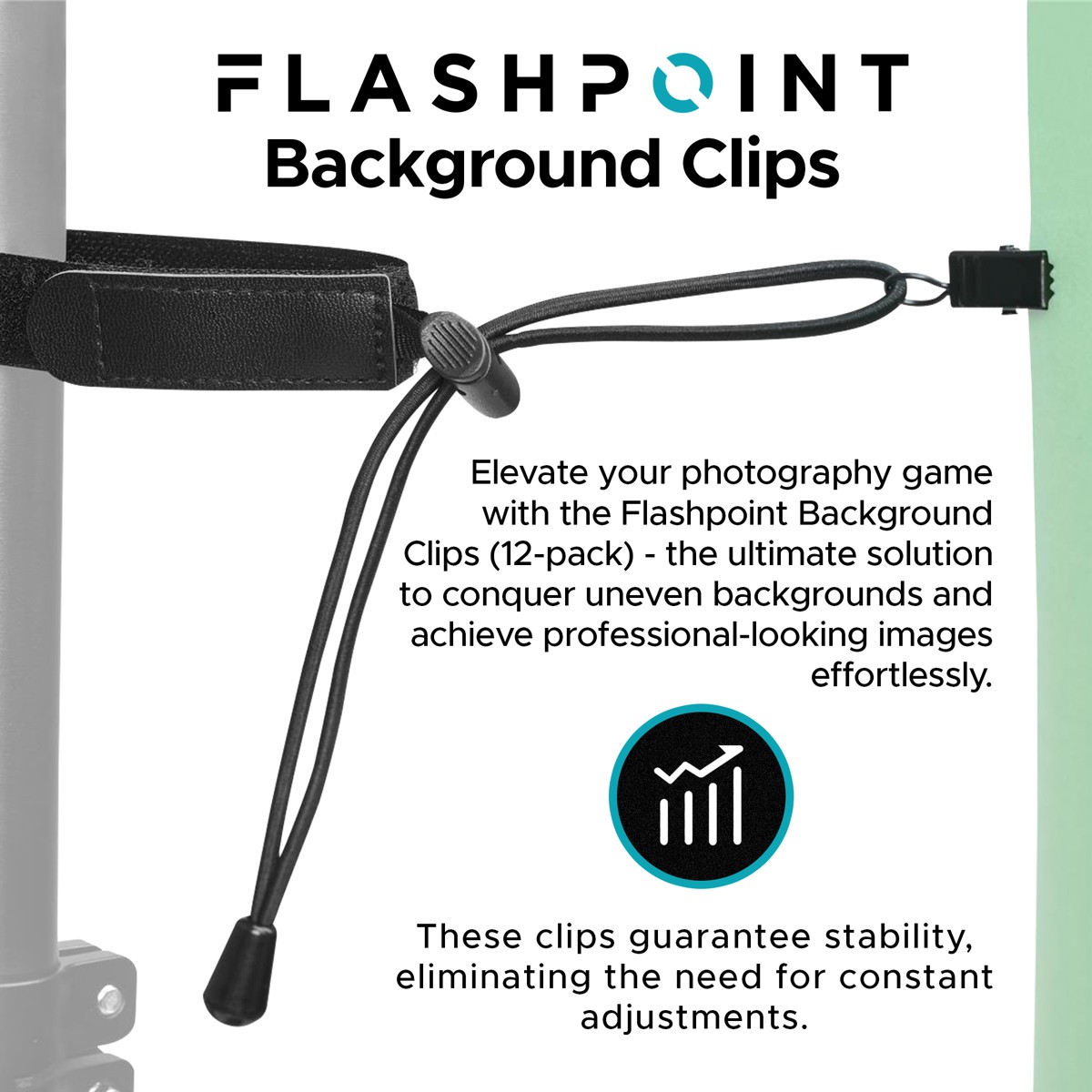 Flashpoint Background Clips, 12-Pack