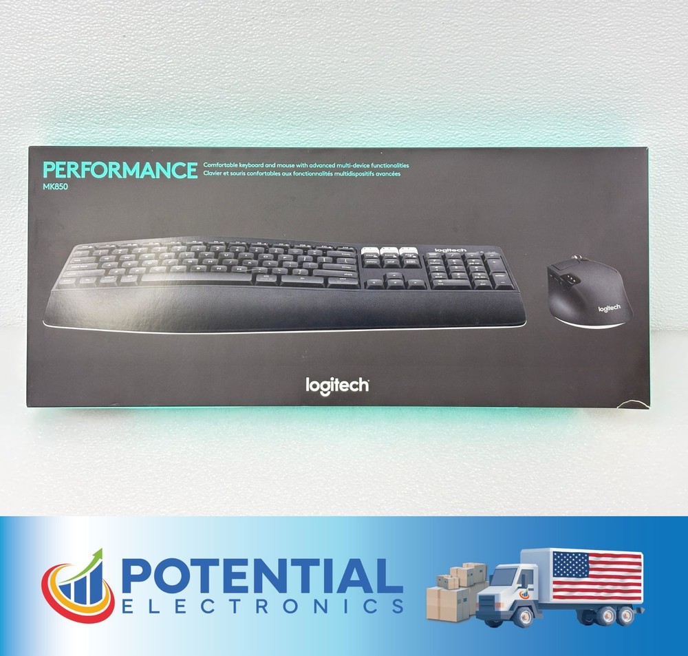 NEW | Logitech MK850 Performance Full-size Wireless Membrane Keyboard and Mouse