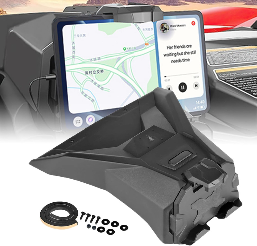 Electronic Device Holder with Storage Box GPS Tablet Phone Navigation Mounts Com