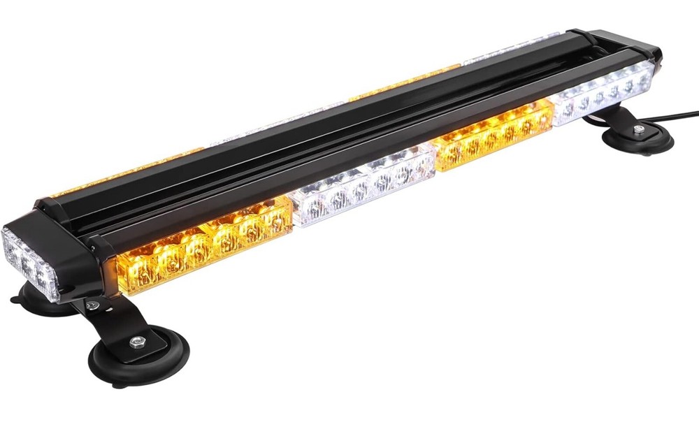 26" Rooftop Strobe Flashing Light Double Side Emergency Hazard Warning Beacon