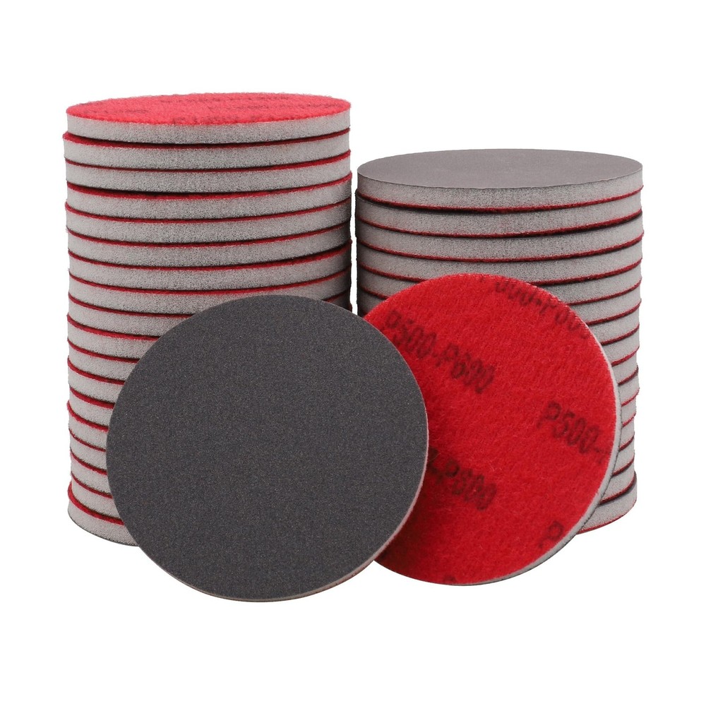 20Pcs 3 Inch Hook and Loop Sanding Sponge Disc with Buffer Backing 180-3000 G...
