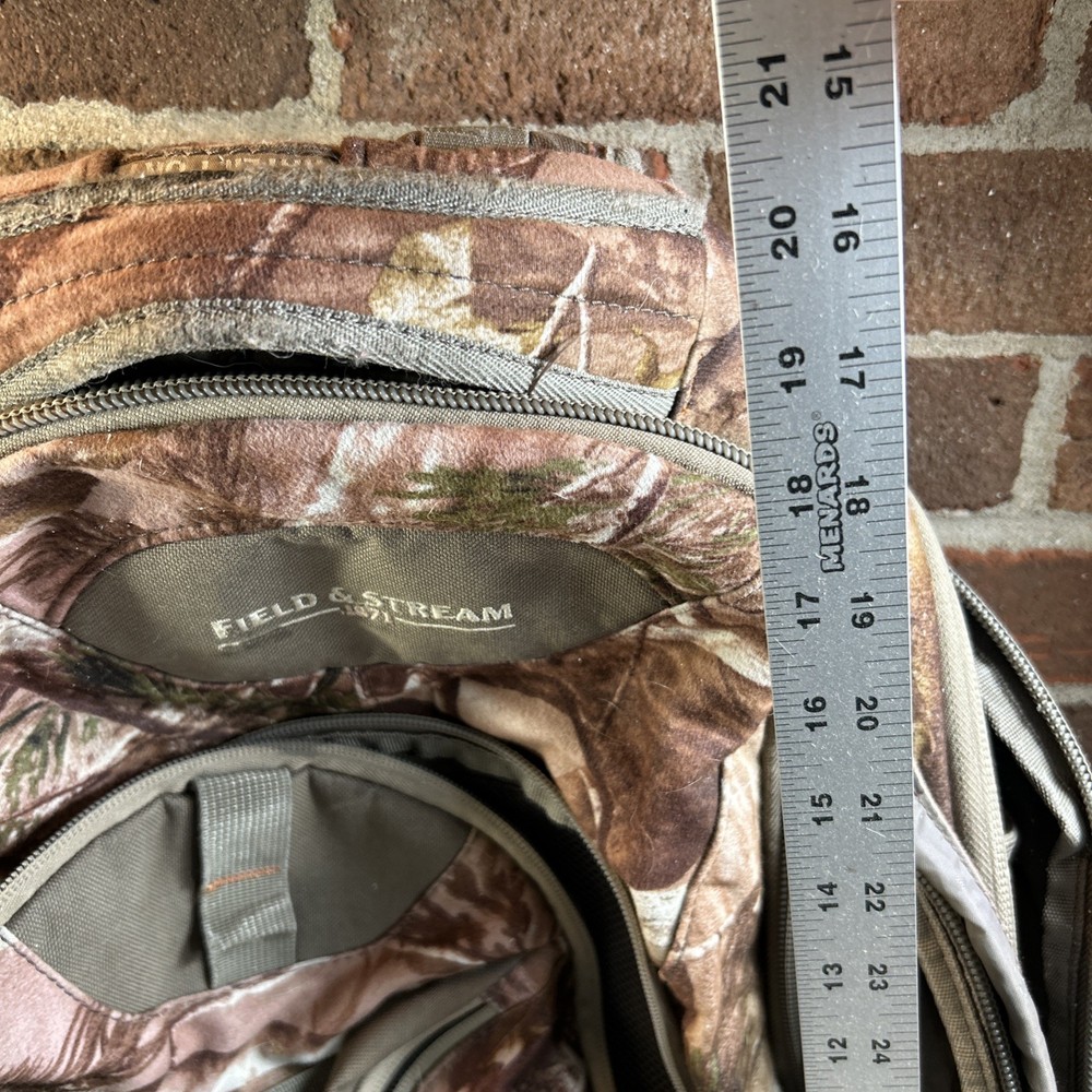 Field & Stream brown camo large durable outdoor backpack Polyester Multi pockets