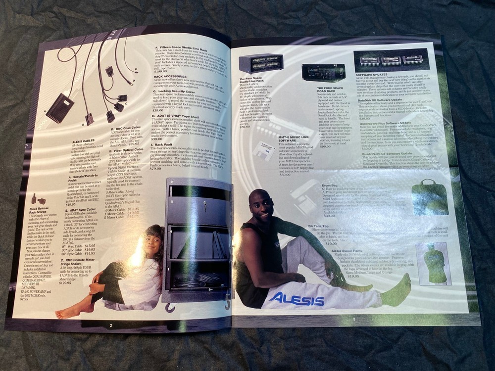 Vintage Alesis Studio Electronics Gear Brochure