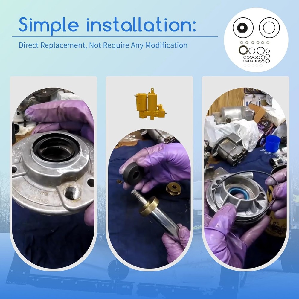 15254 Snow Plow Pump Complete Seal Kit Fits Meyer Pump Models E46,E47,E57,E58-H