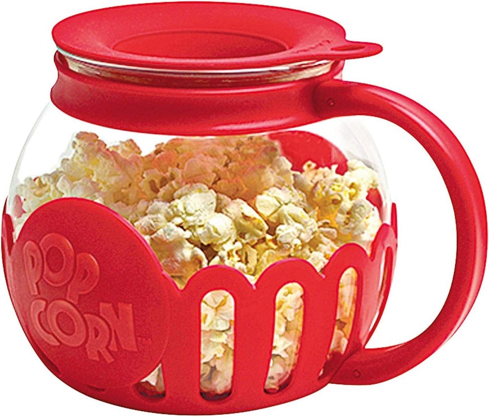 Ecolution Patented Micro-Pop Microwave Popcorn Popper with Temperature Safe Glas