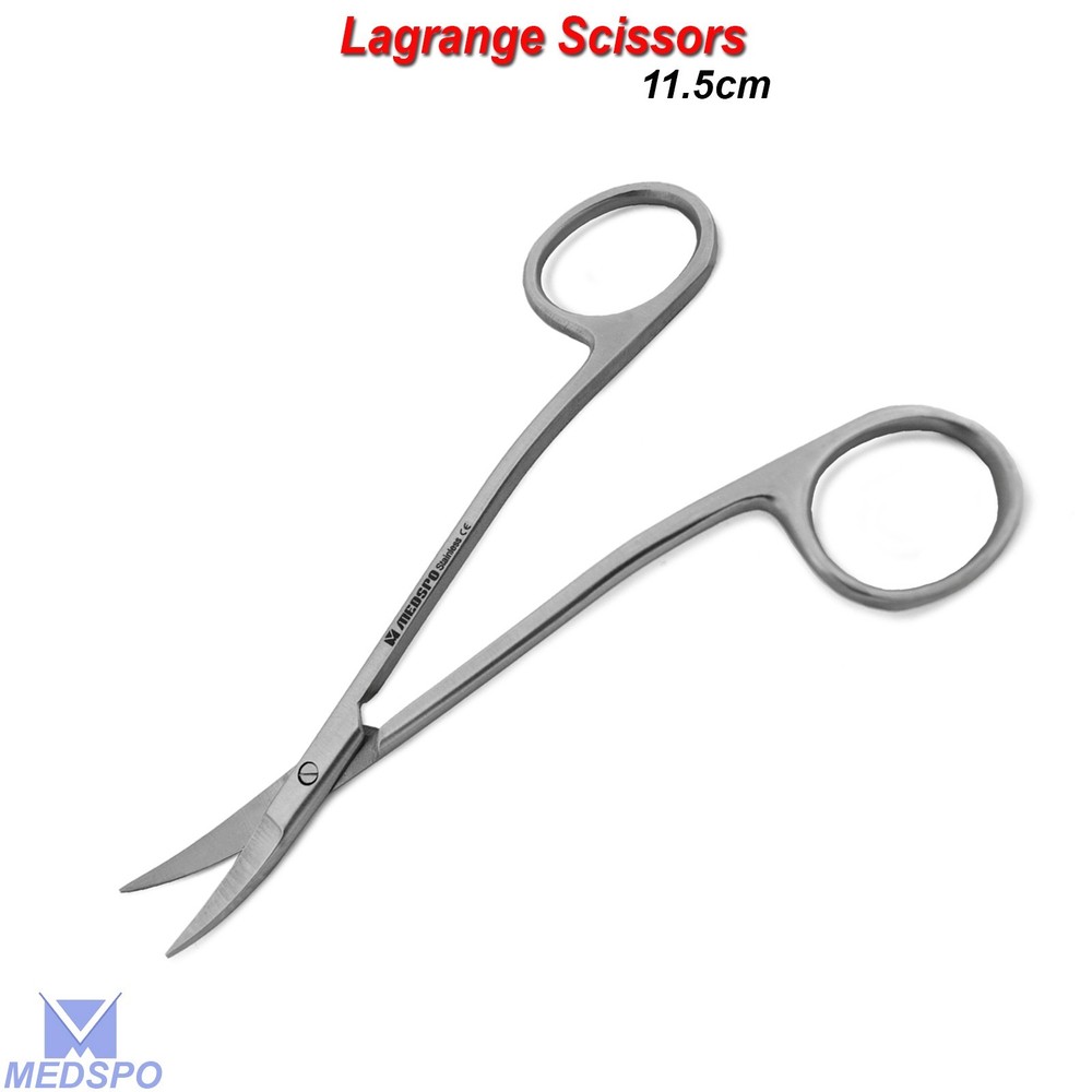 La-Grange Scissors Double Curved Soft Tissue Trimming Suture Cutting Shears